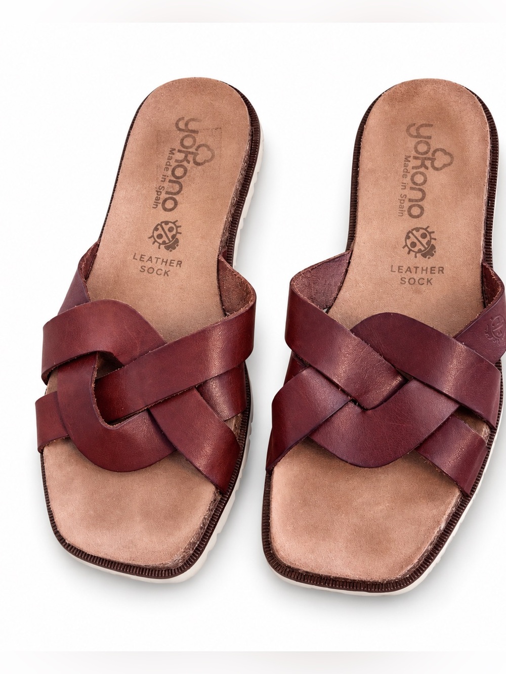 Yokono Leather Slide Sandals – Women’s Size 8